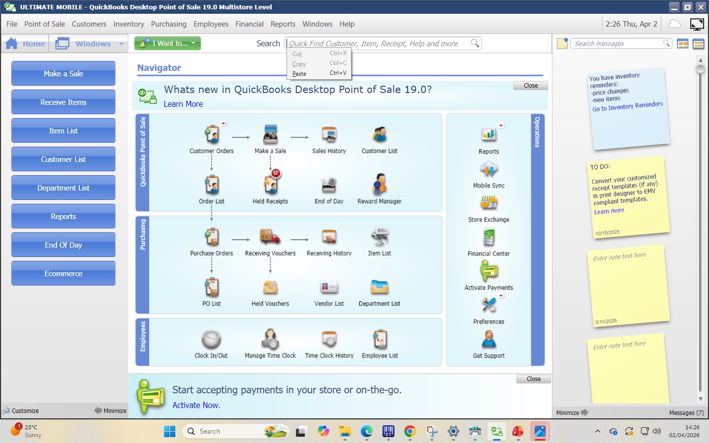 Automated sales management system for shelf rentals